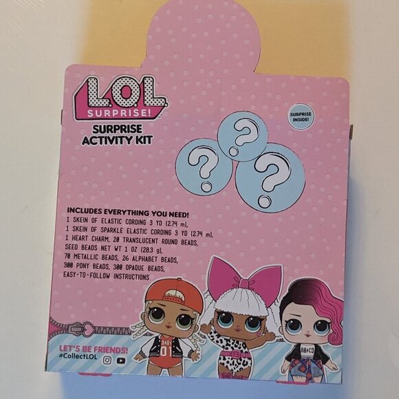 NWT LOL Surprise! Mystery Activity Kit Pink L.O.L. Dolls Jewelry Beads Craft HTF - Picture 6 of 8